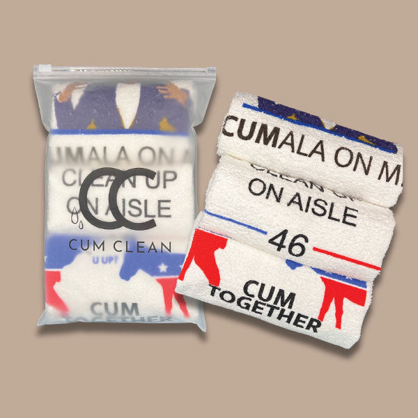 Cum Clean Cloth Bundle - Adult Humor Gag Gift