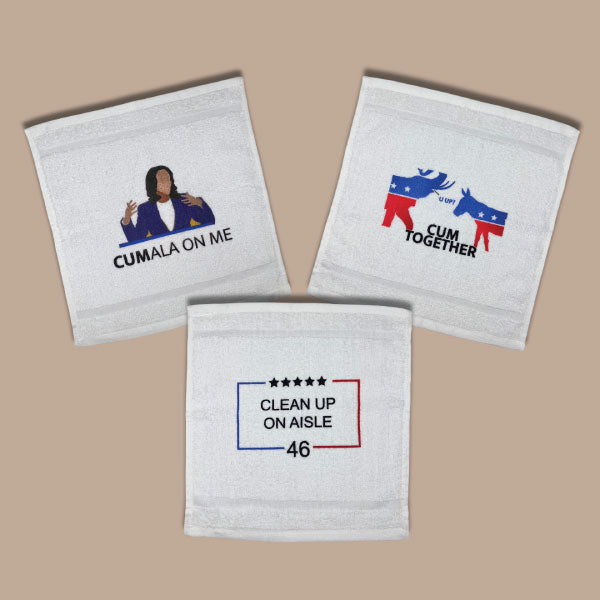 Cum Clean Cloth Bundle - Adult Humor Gag Gift